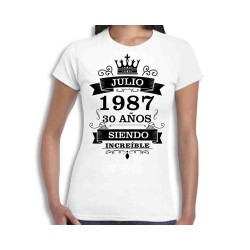camisetas personalizadas para cumpleaños de mujer